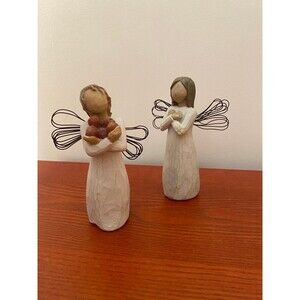 Willow Tree Figurine Set – “Heart of Gold” & “Abundance” Angels